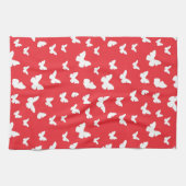 蝶パターン キッチンタオル (横)