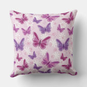 蝶パターン クッション (裏面)