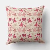 蝶パターン クッション (裏面)