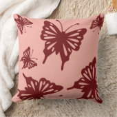 蝶パターン クッション (ブランケット)
