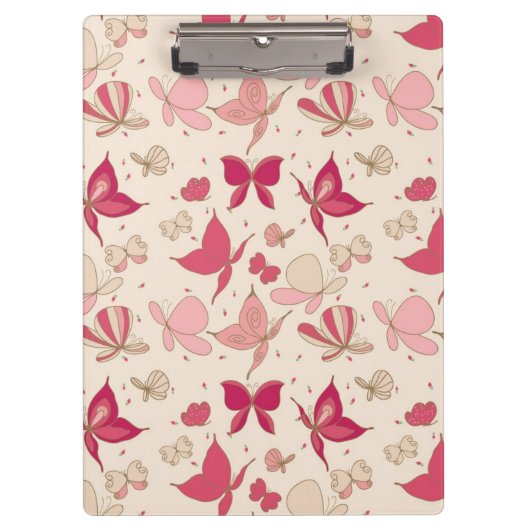 蝶パターン クリップボード (正面)