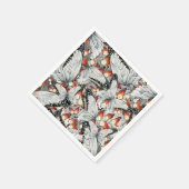 蝶パターン スタンダードカクテルナプキン (角)