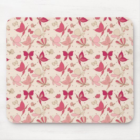 蝶パターン マウスパッド (正面)