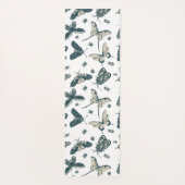 蝶パターン ヨガマット (裏面)