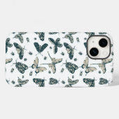 蝶パターン Case-Mate iPhoneケース (裏面 (横))