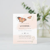 蝶パラダイスウォーター結婚式招待状 (スタンド正面)