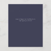 蝶パラダイスウォーター結婚式招待状 (裏面)