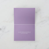 蝶パーソナライズされたの葬儀サンキューカード サンキューカード (内部)