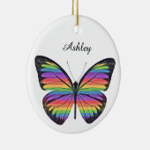 蝶パーソナライズされたオーナメント セラミックオーナメント (右)