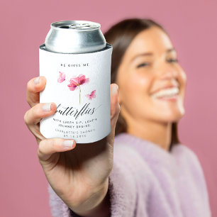 蝶パーソナライズされたクーラーボックス 缶クーラー