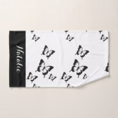 蝶パーソナライズされたタオルセット バスタオルセット (ハンドタオル)