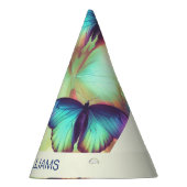 蝶パーソナライズされたパーティー帽子 パーティーハット (右)