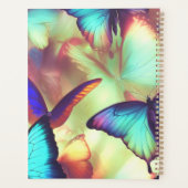 蝶パーソナライズされたプランナー プランナー手帳 (裏面)