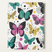 蝶パーソナライズされた先生 プランナー手帳 (裏面)