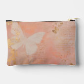 蝶パーソナライズされた装甲袋 アクセサリーポーチ (裏面)