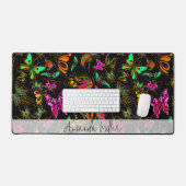 蝶パーソナライズされた類 デスクマット (キーボード&マウス)