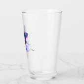 蝶パーソナライズされた（ばちゃばちゃ）跳ねる タンブラーグラス (左)