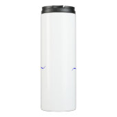 蝶パーソナライズされた（ばちゃばちゃ）跳ねる タンブラー (裏面)