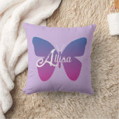 蝶パーソナライズされた クッション (ブランケット)