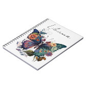 蝶パーソナライズされた ノートブック (左側)