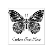 蝶パーソナライズされた ラバースタンプ (インプリント)