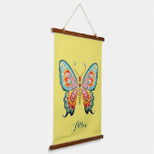 蝶パーソナライズされた 吊り下げ型タペストリー (傾斜あり)