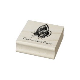 蝶パーソナライズされた#3 ラバースタンプ