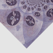 蝶パープルヴィンテージ抽象芸術ヒッパイボホ 薄葉紙 (詳細)