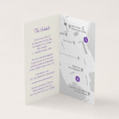 蝶パープル結婚の詳細のスケジュールマップ (内部)