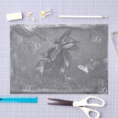 蝶ヒマワリ白黒ヴィンテージ陰性 薄葉紙 (クラフト)