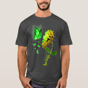 蝶ヒマワリ非ホジキンリンパ腫 Tシャツ