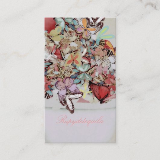 蝶ビクトリアン蝶 名刺 (正面)