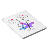 蝶ビッグシスの贈り物 ノートパッド (アングル)