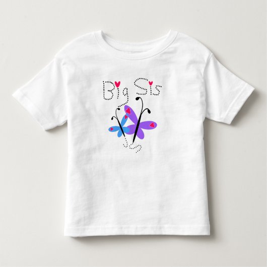 蝶ビッグシス トドラーTシャツ (正面)