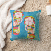 蝶ビーチサンダル クッション (ブランケット)