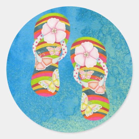 蝶ビーチサンダル ラウンドシール (正面)