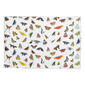 蝶ピローケース – 色お洒落フラッタ 枕カバー (裏面)