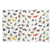 蝶ピローケース – 色お洒落フラッタ 枕カバー (正面)