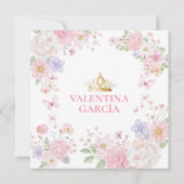 蝶ピンクパープルキンセアニラ15アノス 招待状 (裏面)