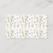 蝶ピンクフローラお願い持って来るレシピ エンクロージャーカード (裏面)