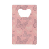 蝶ピンク クレジットカード栓抜き (裏面)