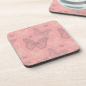 蝶ピンク コースター (左側)