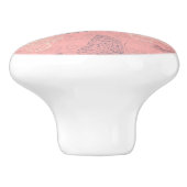 蝶ピンク セラミックノブ (側面)