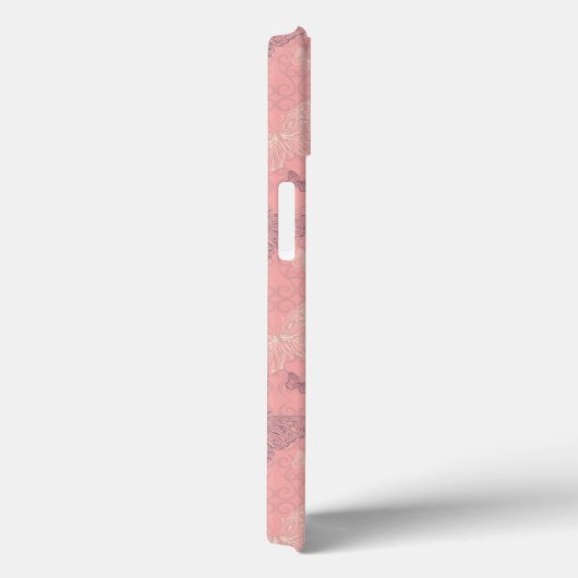 蝶ピンク Case-Mate iPhoneケース (裏面 / 右)