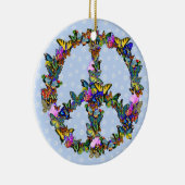 蝶ピースマーク セラミックオーナメント (右)