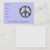 蝶ピースマーク 名刺 (正面/裏面)