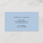 蝶フェイク花 名刺 (裏面)