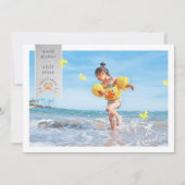 蝶フォトクリスマスカード 招待状 (正面)