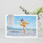 蝶フォトクリスマスカード 招待状 (スタンド正面)