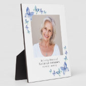 蝶フォトメモリアルトリビュートキープサケ フォトプラーク (側面)